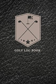 Golf Log Book with Leather Print